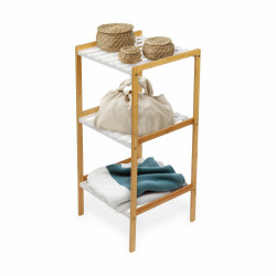 Shelves Confortime White Bamboo 35 x 35 x 76,2 cm (2 Units)