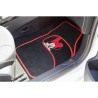 Car Floor Mat Set Minnie Mouse CZ10339 Black/Red