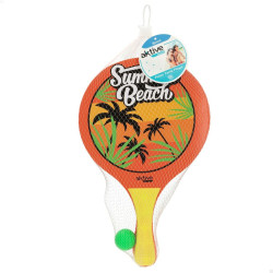 Beach Spades with Ball Aktive 23,5 x 38 x 0,8 cm (12 Units)