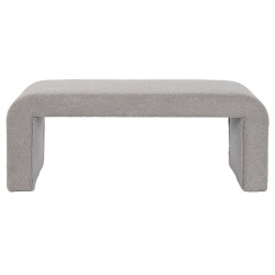 Bench DKD Home Decor Grey Polyester 112 x 42 x 46 cm