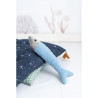 Fluffy toy Crochetts OCÉANO Blue Whale Fish 29 x 84 x 14 cm 3 Pieces