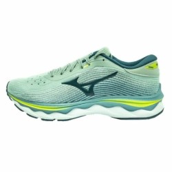 Running Shoes for Adults Mizuno Wave Sky 5 Light Green