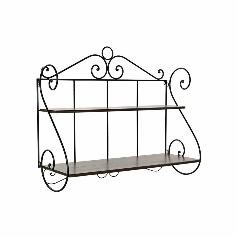 Shelves DKD Home Decor Fir Black Brown Ironwork (100 x 37 x 86 cm)