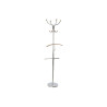 Hat stand DKD Home Decor Silver Steel Rubber wood (45 x 42 x 180 cm)