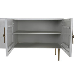 Sideboard DKD Home Decor Golden White Iron Mango wood (180 x 55 x 81 cm)