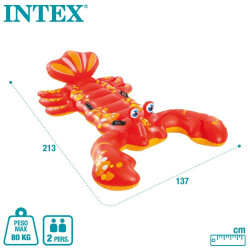 Inflatable pool figure Intex Lobster 137 x 50 x 213 cm (6 Units)