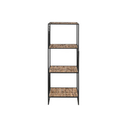 Shelves Home ESPRIT Black Metal Fibre 35 x 35 x 98 cm