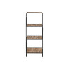 Shelves Home ESPRIT Black Metal Fibre 35 x 35 x 98 cm