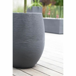 Plant pot EDA Anthracite Ø 50 cm