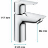 Mixer Tap Grohe Start Edge Metal