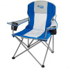 Foldable Camping Chair Aktive Blue Grey 57 x 97 x 60 cm (4 Units)