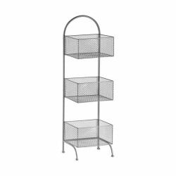 Shelves Silver Metal 20 x 99 x 32,5 cm (4 Units)