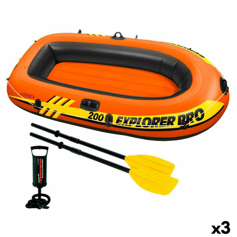 Inflatable Boat Intex Explorer Pro 200 3 Units 196 x 33 x 102 cm