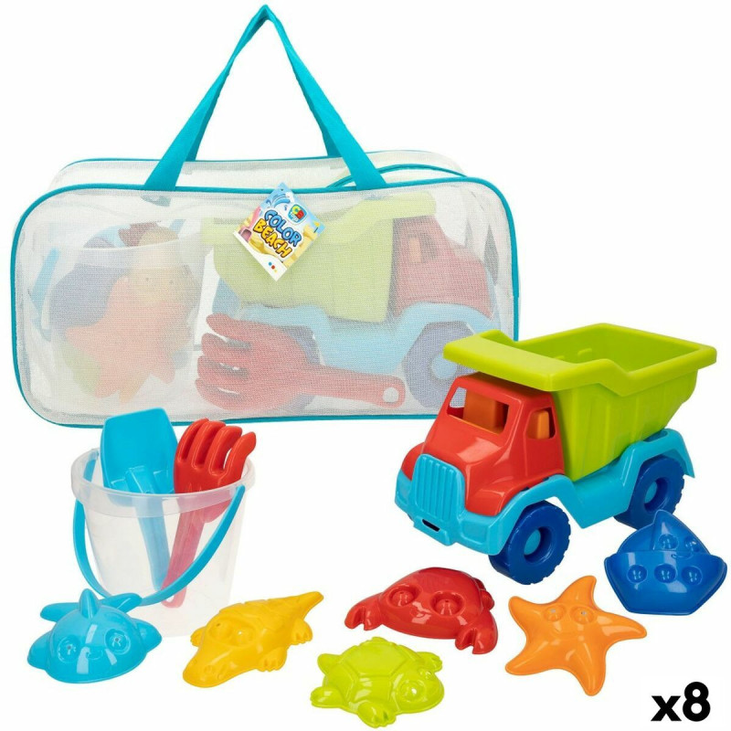 Beach toys set Colorbaby polypropylene (8 Units)