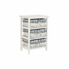 Chest of drawers DKD Home Decor Blue White wicker Paolownia wood (40 x 29 x 59 cm)