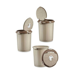 Rubbish Bin Beige Plastic 35 L (41 x 44 x 43 cm) (10Units)