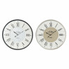 Wall Clock DKD Home Decor Grey Beige Iron MDF Wood 60 x 5 x 60 cm (2 Units)