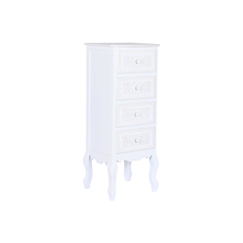 Chest of drawers DKD Home Decor White Wood MDF Wood Romantic 40 x 36 x 100 cm 40 x 34 x 100 cm