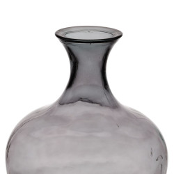 Vase Grey recycled glass 40 x 40 x 65 cm