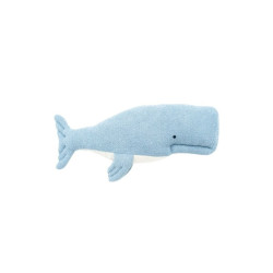 Fluffy toy Crochetts OCÉANO Blue Whale 28 x 75 x 12 cm 2 Pieces