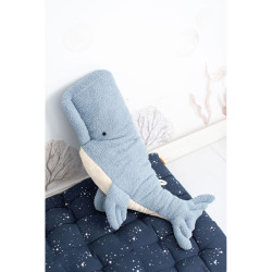 Fluffy toy Crochetts OCÉANO Blue Whale 28 x 75 x 12 cm 2 Pieces