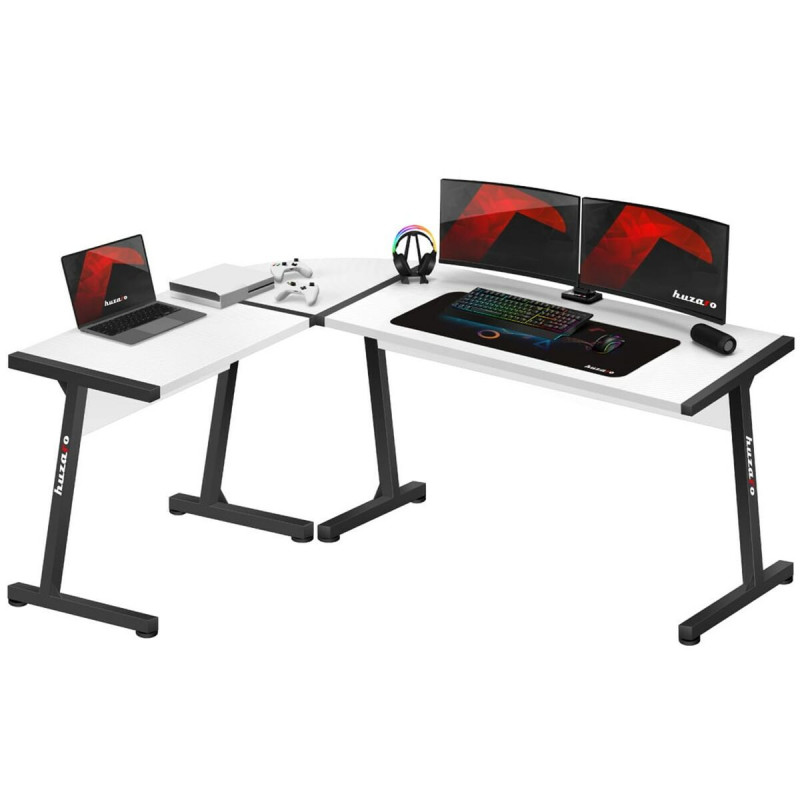 Desk Huzaro HZ-Hero 6.0 White Steel Carbon fibre 178 x 4 x 112 cm