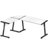 Desk Huzaro HZ-Hero 6.0 White Steel Carbon fibre 178 x 4 x 112 cm