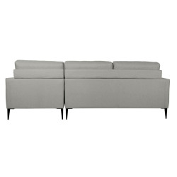 Chaise Longue Sofa DKD Home Decor Grey Polyester Metal (240 x 160 x 85 cm)