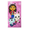 Beach Towel Gabby's Dollhouse Pink 70 x 140 cm