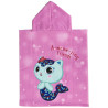 Poncho-Towel with Hood Gabby's Dollhouse Pink 50 x 115 cm