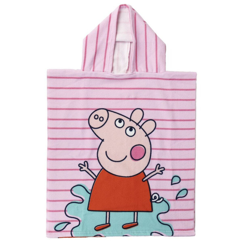 Poncho-Towel with Hood Peppa Pig Pink 50 x 115 cm