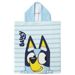 Poncho-Towel with Hood Bluey Light Blue 50 x 115 cm