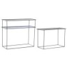 Console DKD Home Decor Black Blue Metal Modern (70 x 27 x 45 cm) (2 Units)