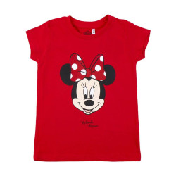 Child's Short Sleeve T-Shirt Minnie Mouse Red