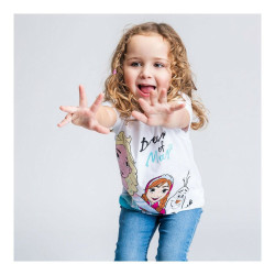 Child's Short Sleeve T-Shirt Frozen White