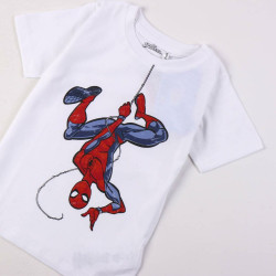 Child's Short Sleeve T-Shirt Spider-Man White