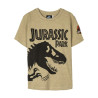 Child's Short Sleeve T-Shirt Jurassic Park Brown