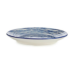 Dessert dish Ø 20 cm Porcelain Blue White 6 Units