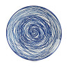 Dessert dish Ø 20 cm Porcelain Blue White 6 Units