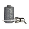 Soap Dispenser Ceramic Silver Grey 6 Units (350 ml)