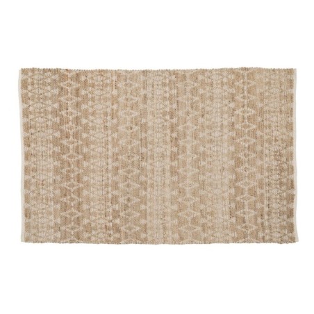 Carpet White Natural 60 % Cotton Jute 160 x 230 cm