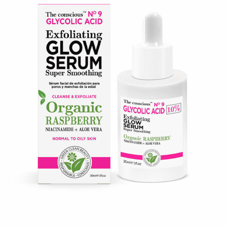 Exfoliating Serum The Conscious Glycolic Acid Raspberry 30 ml