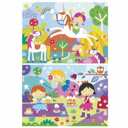 2-Puzzle Set Educa Fantasy world 48 Pieces