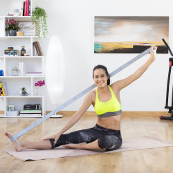 Elastic Fitness Band for Stretching with Exercise Guide Stort InnovaGoods