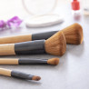 Set of Wooden Make-up Brushes with Carry Case Miset InnovaGoods 5 Units