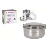 Round Lunch Box with Lid Quttin Stainless steel (Ø 17 cm)