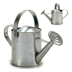 Decorative watering can Silver Zinc (17 x 17,5 x 35 cm)