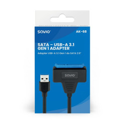 USB to SATA Hard Disk Adaptor Savio AK-68 25 cm