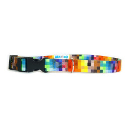 Dog collar Matteo Pixele 40-70 cm Printed