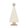 Christmas Tree Black Box Wood White (13 x 5 x 31 cm)